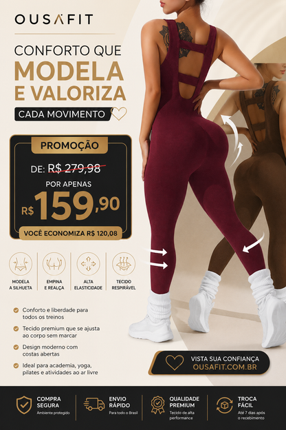 Macacão fitnes