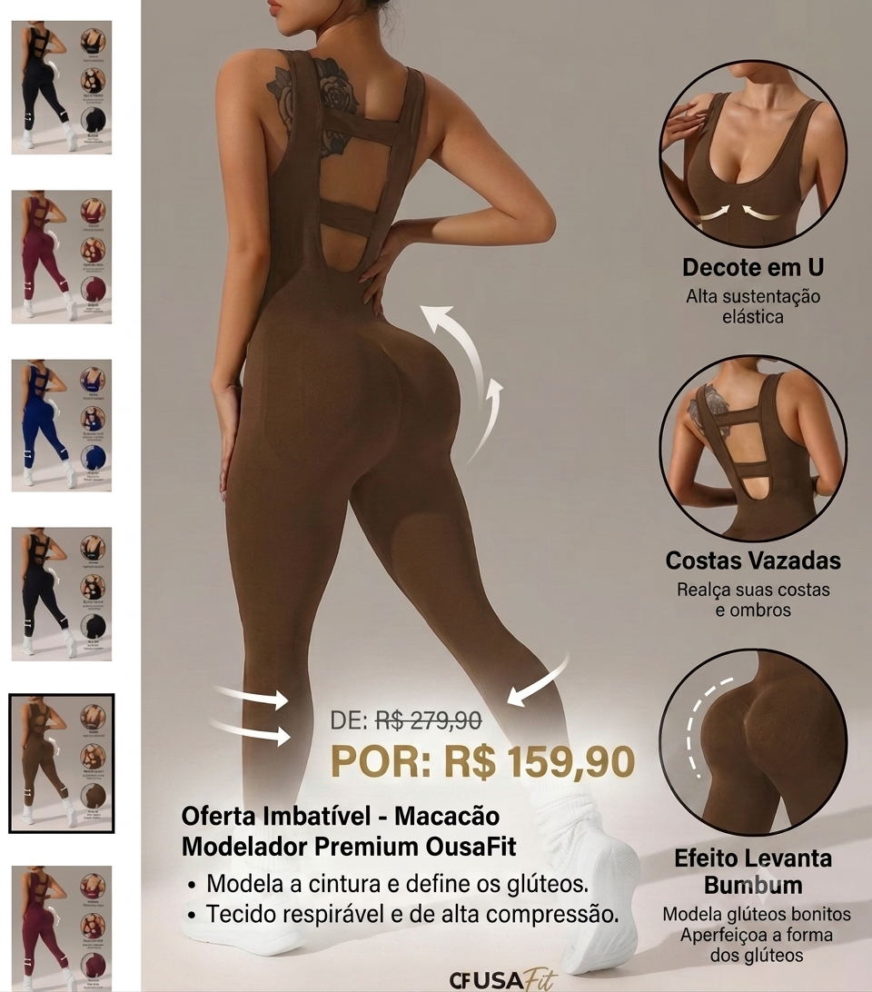 Macacão fitnes