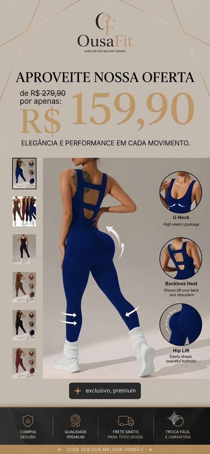 Macacão fitnes