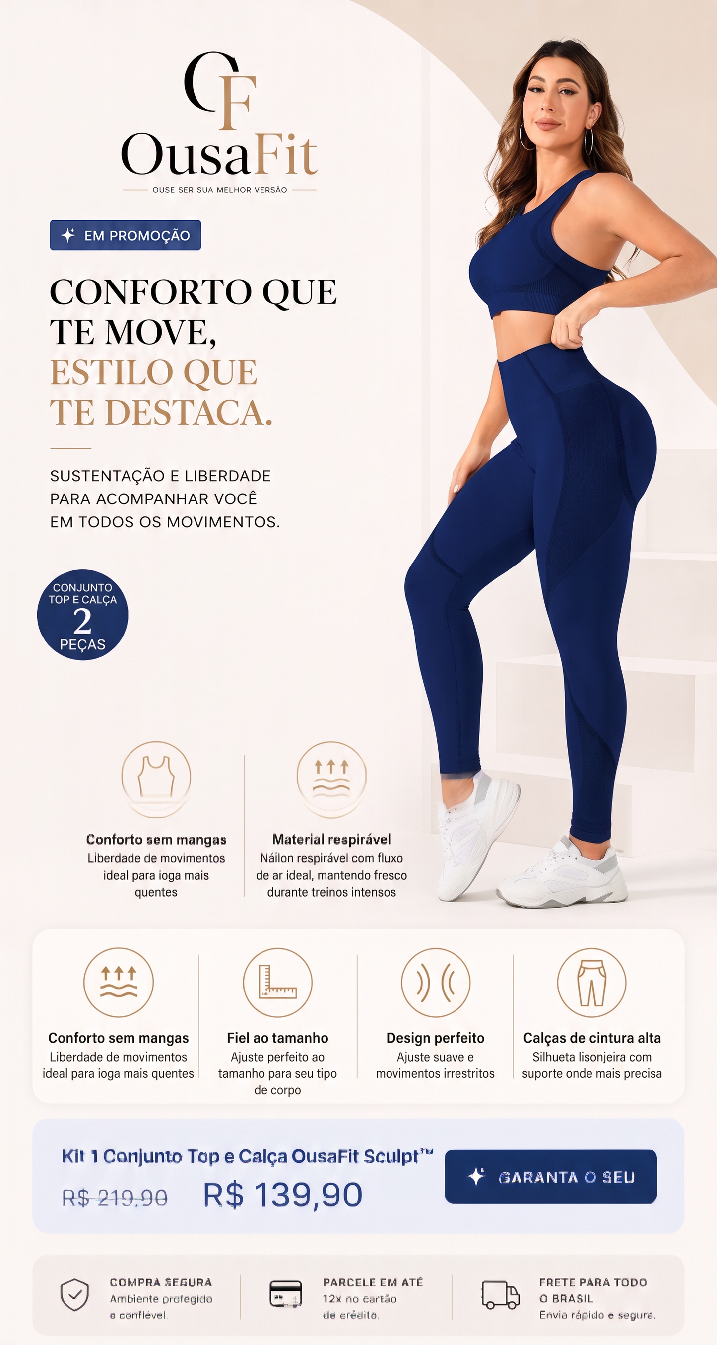 Conj 2 peças, Ousafit