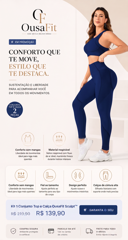 Conj 2 peças, Ousafit