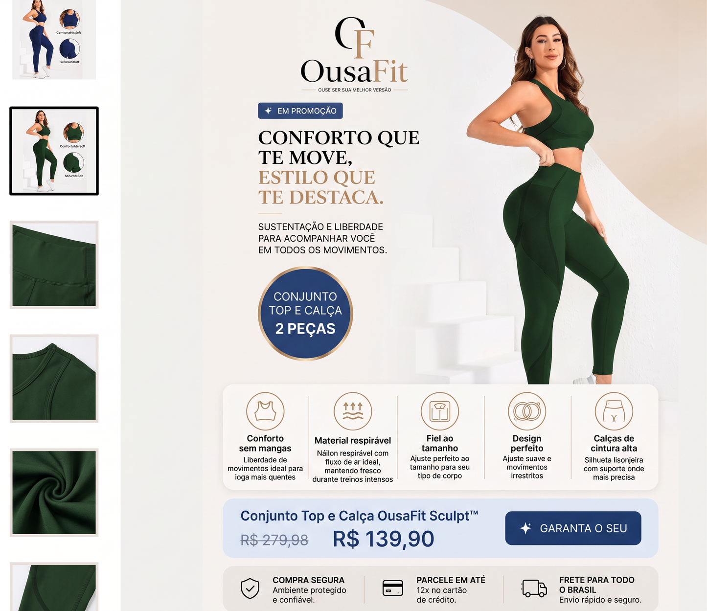 Conj 2 peças, Ousafit