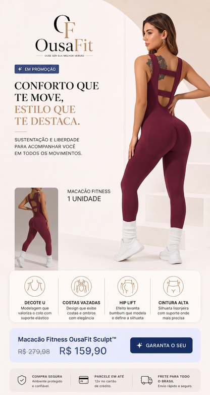 Macacão fitnes